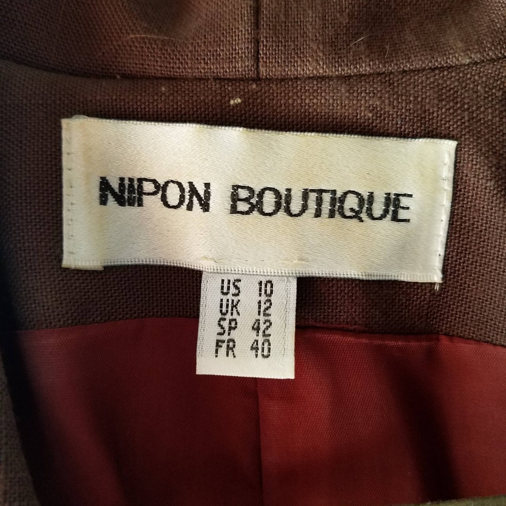 Nipon Boutique Brown Vintage Womens Dress. Size 10 - Picture 2 of 2